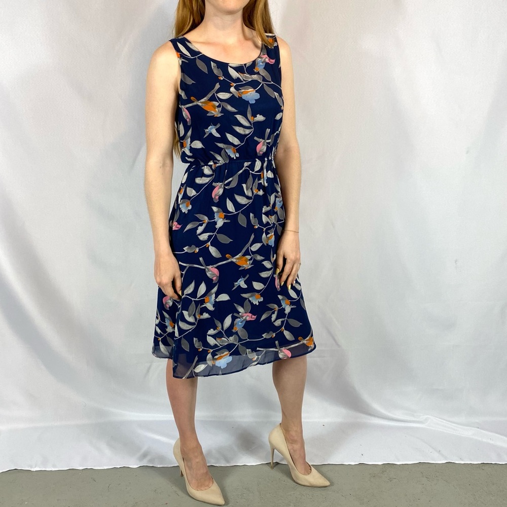 Awear Blue  Floral Dress